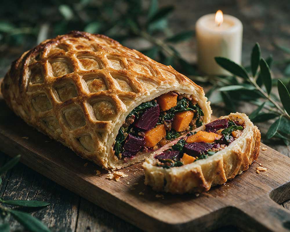 Beetroot & Butternut Squash Wellington